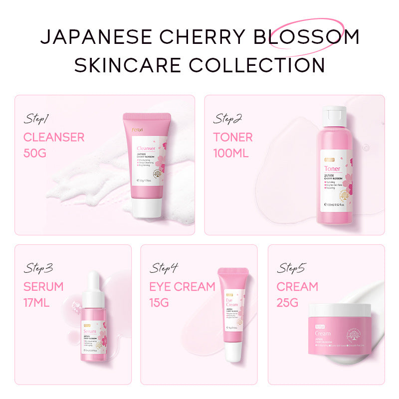 Cherry Glow Ritual Kit — 5-Step Korean Routine